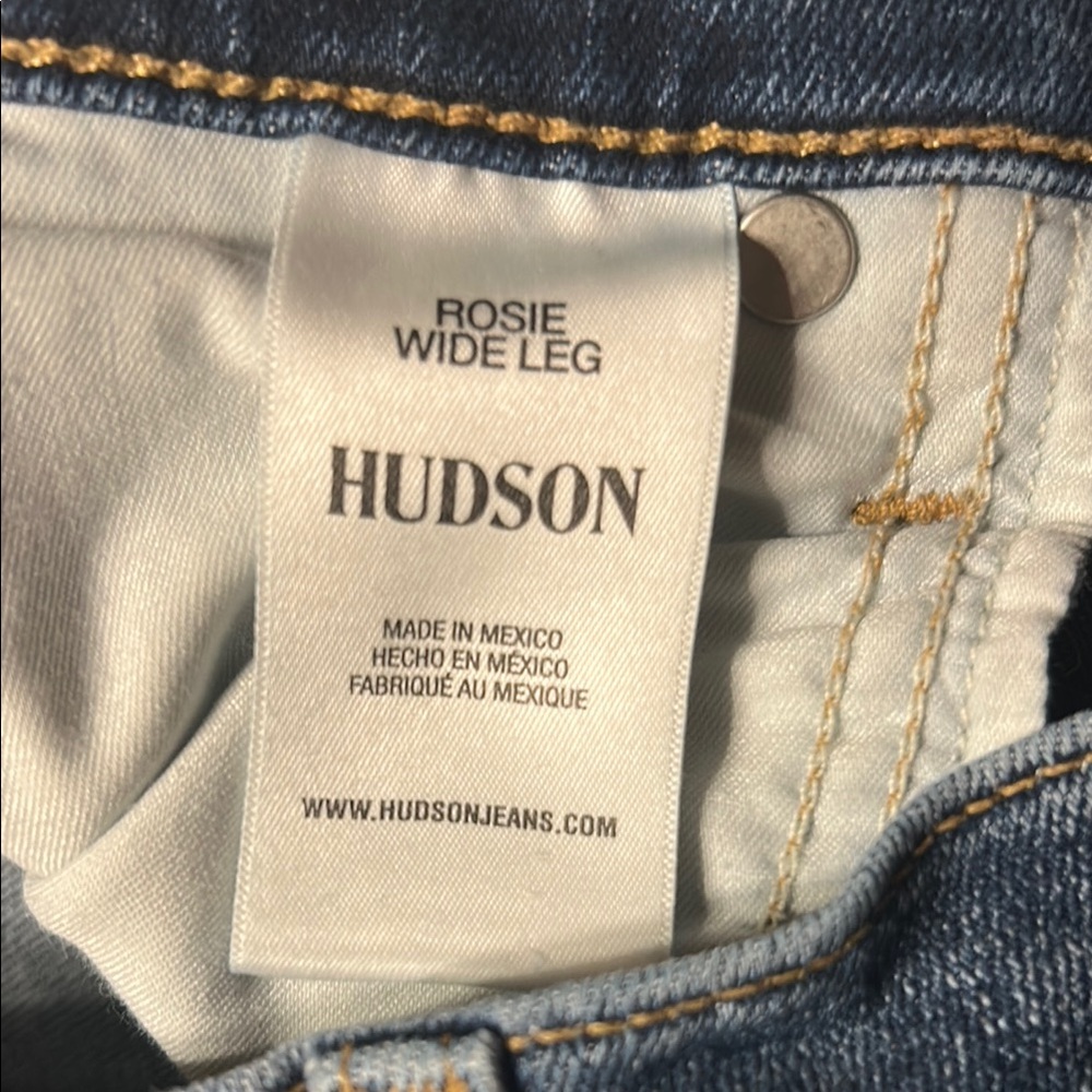 Hudson Rosie Wide Leg Crop Jeans - Picture 5 of 7